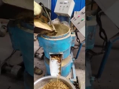 Máy nghiền viên gỗ ép cao 300kg / H 3 con lăn Máy ép viên gỗ nhỏ