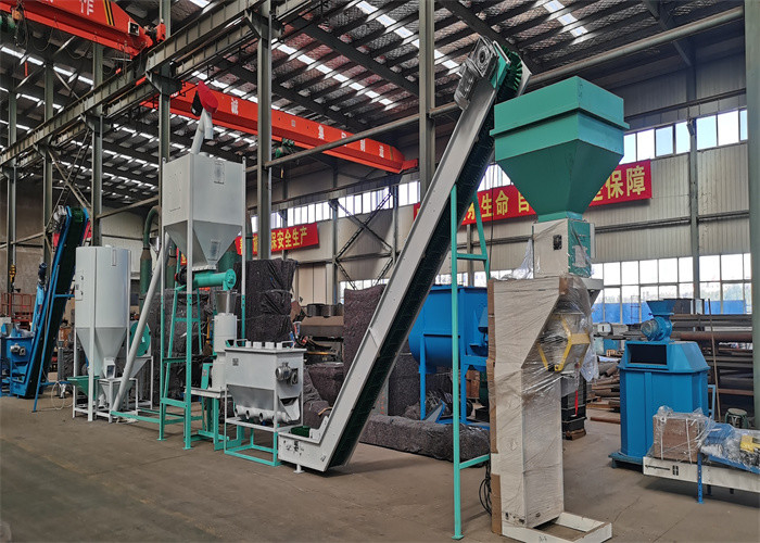 Dây chuyền sản xuất thức ăn chăn nuôi khuôn phẳng 1t/h, 2t/h cho thức ăn gia súc gia súc dê thỏ dây chuyền sản xuất thức ăn viên gia cầm