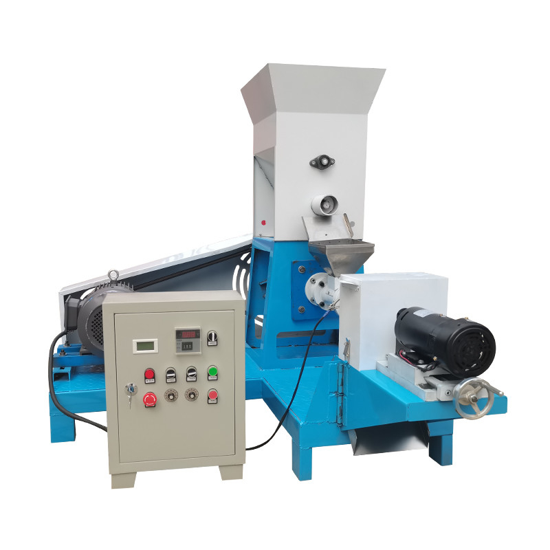 Máy làm thức ăn cho chó 200-300kg/h cá da trơn Máy ép viên thức ăn cho cá nổi với bảo hành 1 năm