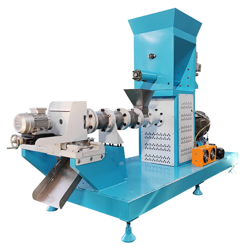 Máy làm thức ăn cho chó 200-300kg/h cá da trơn Máy ép viên thức ăn cho cá nổi với bảo hành 1 năm