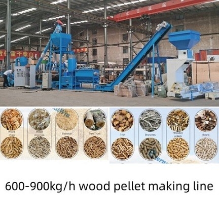 Dây chuyền sản xuất viên gỗ mùn cưa đa năng 500 - 1000kg / H