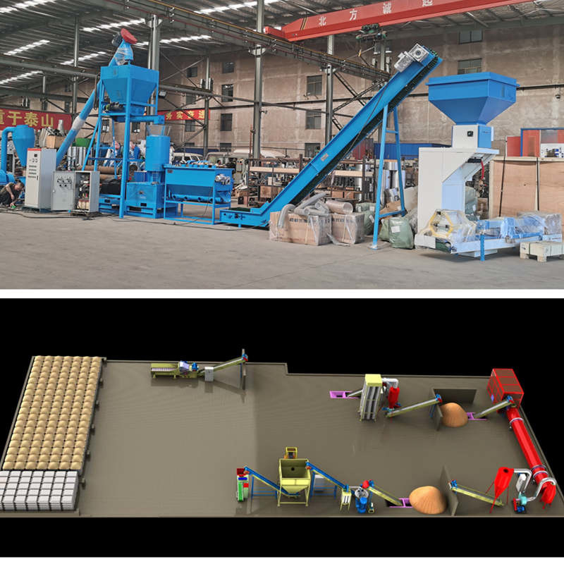 Dây chuyền sản xuất viên gỗ sinh khối 600-800kg/H Máy làm viên sinh khối 6-12mm