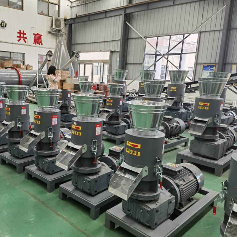 Máy nghiền viên gỗ khuôn phẳng 300kg / H cho máy làm viên gỗ 22kw