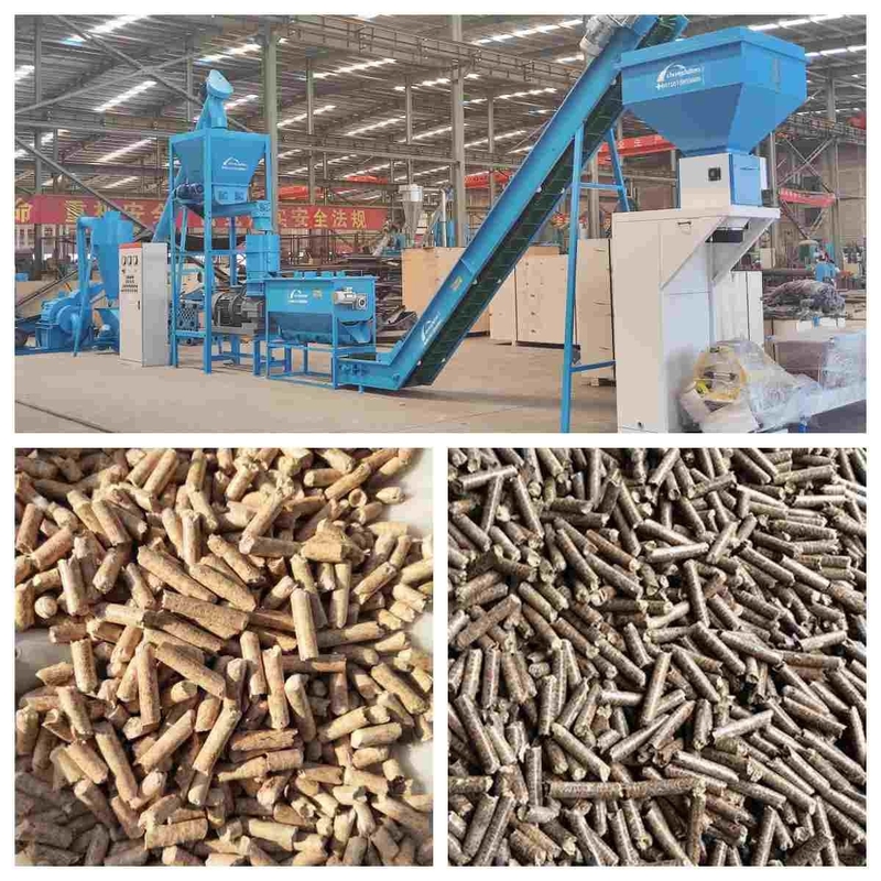 Dây chuyền sản xuất viên gỗ nhiên liệu sinh học 1 ~ 10T / H công nghiệp để tạo viên để sưởi ấm