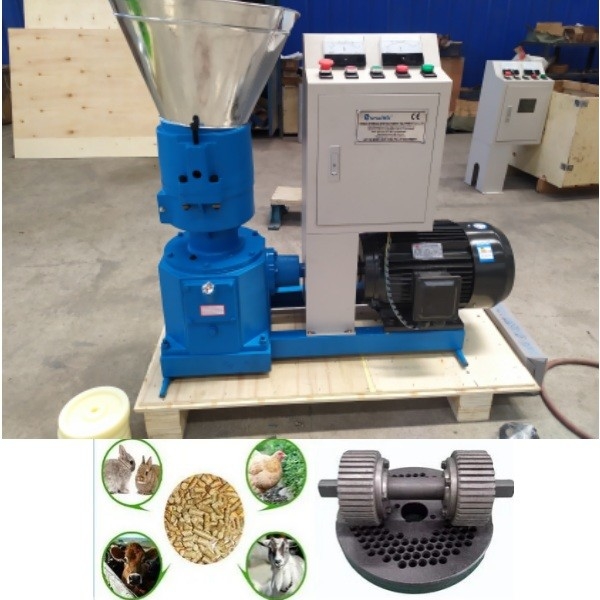 Thích hợp cho gia cầm trấu lúa mì đậu phộng Thức ăn viên Pellet Mill Công suất 50-1200kg / H