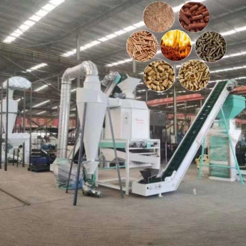 Dây chuyền sản xuất viên gỗ công suất 0,5 - 10 TPH Dây chuyền sản xuất sinh khối 6 mm-12 mm
