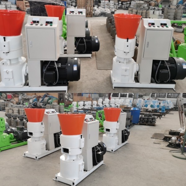 Công suất 80-1000kg Máy ép viên thức ăn chăn nuôi chạy bằng động cơ Diesel / Động cơ Máy nghiền thức ăn viên Vận hành dễ dàng Làm thức ăn gia cầm