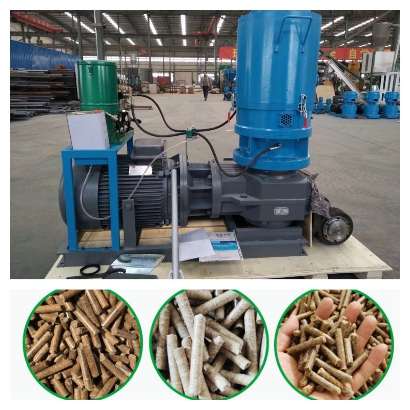 Máy nghiền viên gỗ dẹt 500kg / H Máy nghiền viên gỗ sinh khối mật độ cao