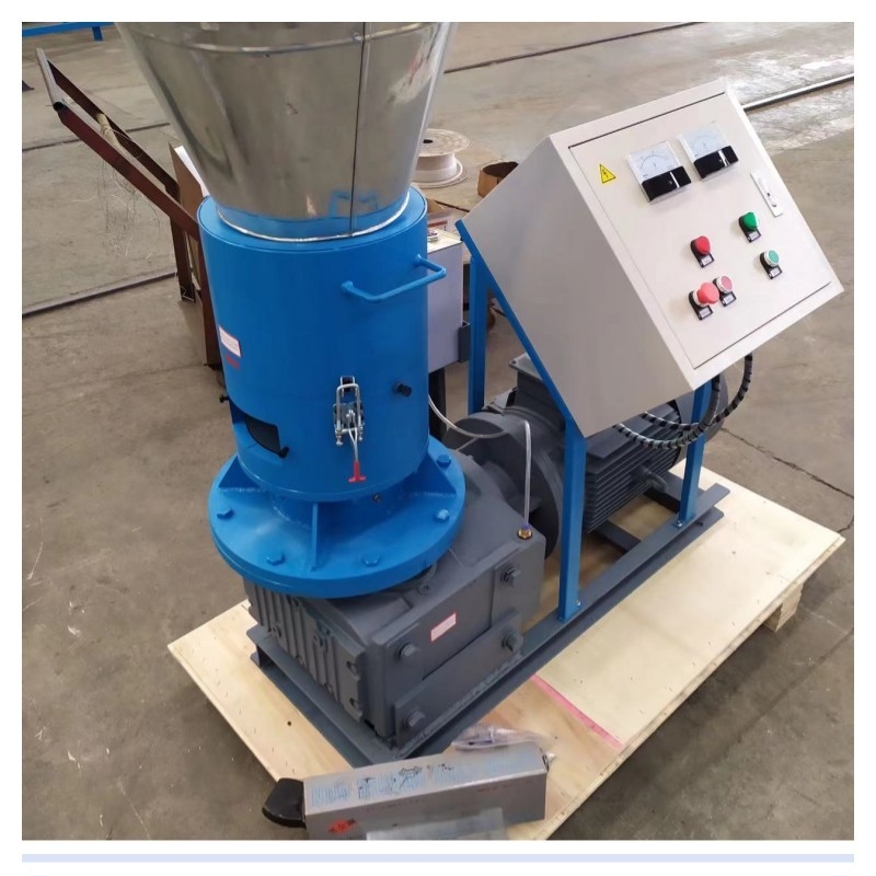 Máy nghiền viên gỗ dẹt 500kg / H Máy nghiền viên gỗ sinh khối mật độ cao