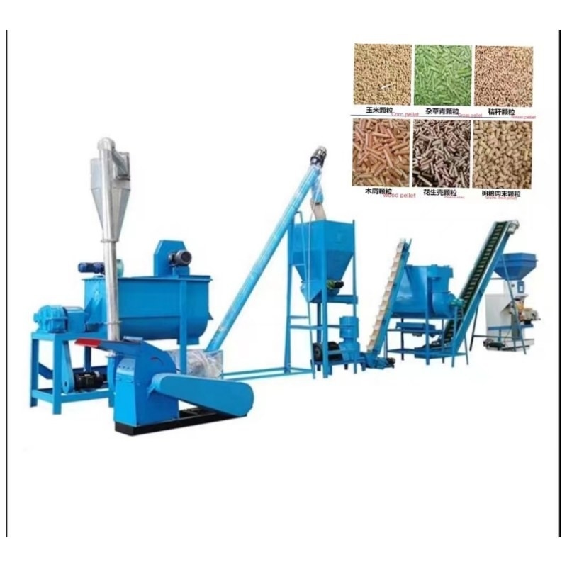 Dây chuyền sản xuất thức ăn viên trang trại 20 tấn / H Máy làm thức ăn gia súc hoàn chỉnh