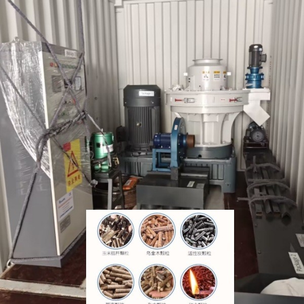 Công suất 100-800kg / H Máy nghiền viên Máy tạo viên bụi gỗ làm nhiên liệu