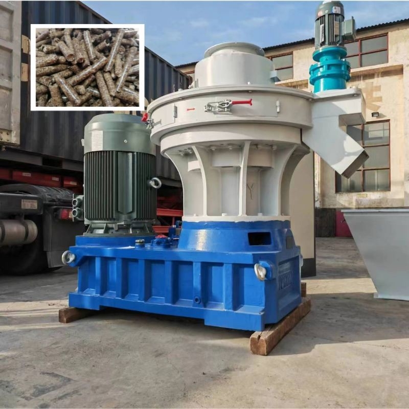 Máy nghiền viên gỗ nhiên liệu sinh khối 1 ~ 3t / H với viên 8 mm để sưởi ấm gia đình