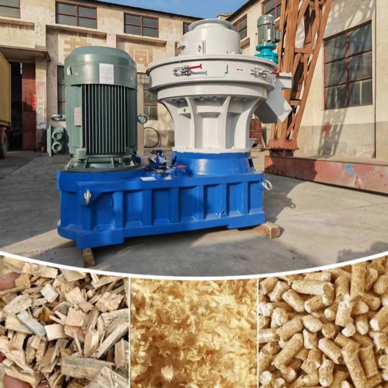 Máy nghiền viên gỗ nhiên liệu sinh khối 1 ~ 3t / H với viên 8 mm để sưởi ấm gia đình