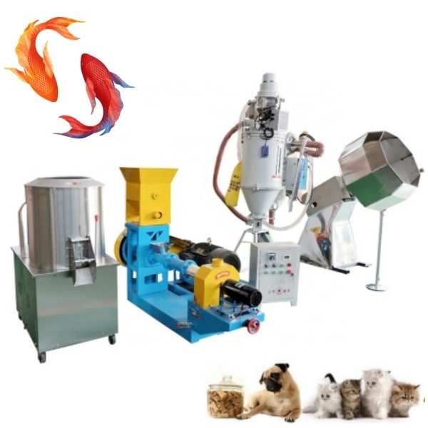 Thiết bị sản xuất thức ăn cho cá cảnh Dây chuyền sản xuất thức ăn cho cá nổi tiết kiệm năng lượng, máy đùn thức ăn chăn nuôi