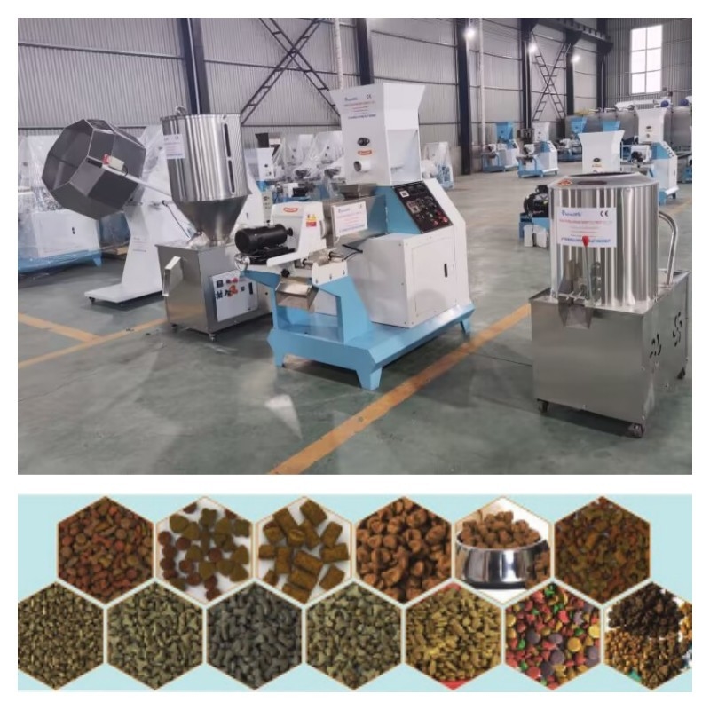 Dây chuyền sản xuất thức ăn cho cá nổi bằng thép không gỉ 1-12mm Công suất động cơ chính 5,5-132kw
