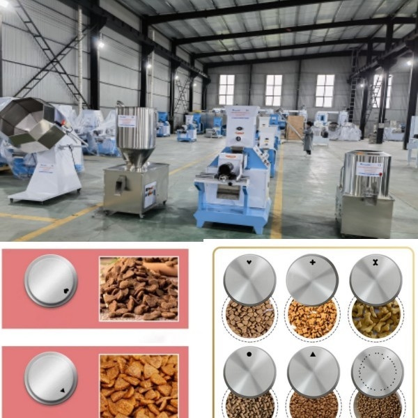 Thú cưng chó mèo Máy đùn thức ăn chăn nuôi Dây chuyền sản xuất thức ăn cho cá nổi có công suất cao tốt