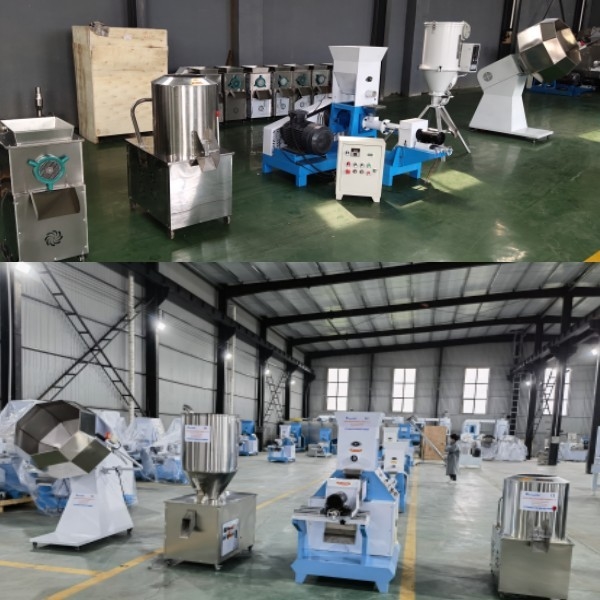 Thú cưng chó mèo Máy đùn thức ăn chăn nuôi Dây chuyền sản xuất thức ăn cho cá nổi có công suất cao tốt
