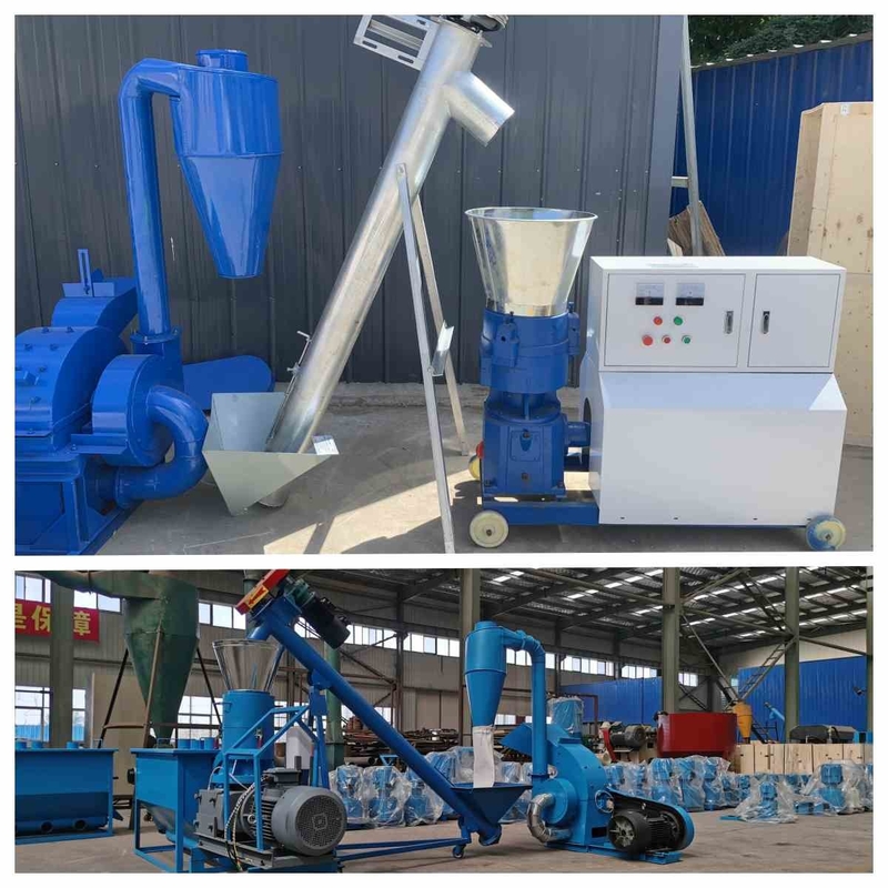 Dây chuyền sản xuất viên gỗ 300kg / H Dây chuyền sản xuất viên thức ăn hiệu quả về chi phí