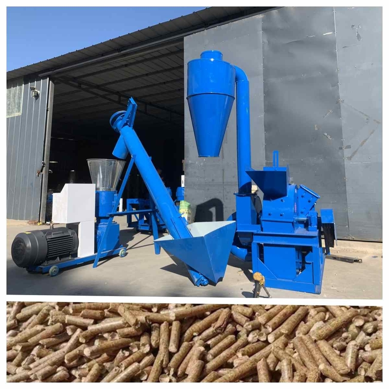 Dây chuyền sản xuất viên gỗ 300kg / H Dây chuyền sản xuất viên thức ăn hiệu quả về chi phí
