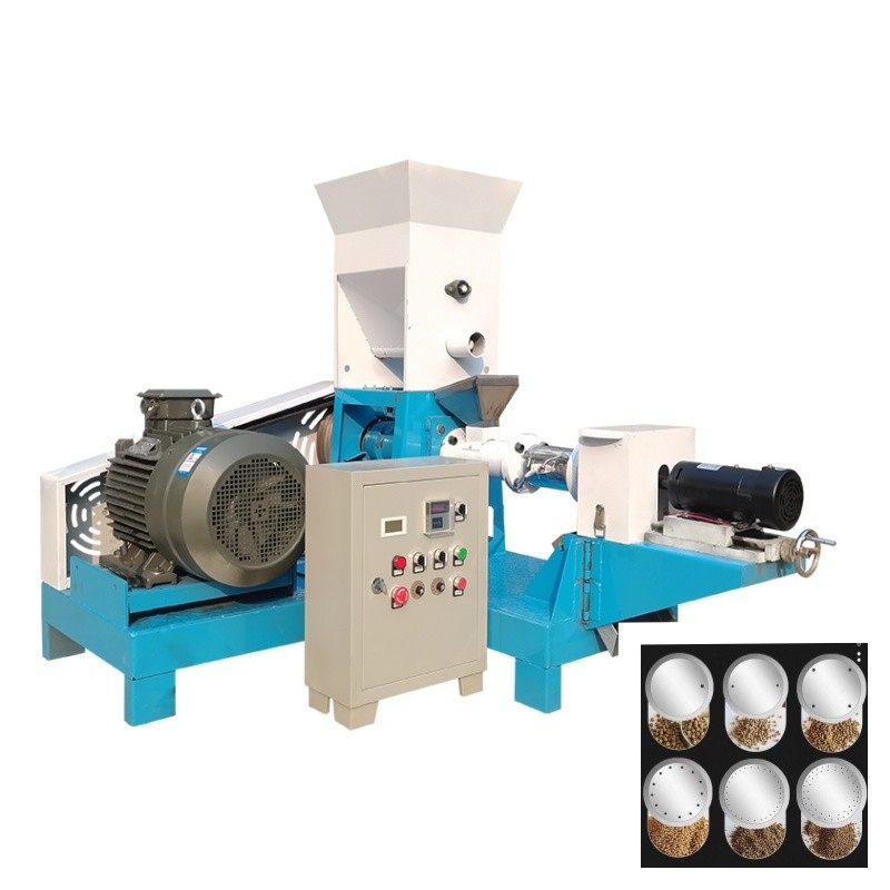 200-250kg/h Máy ép thức ăn cá loại khô điện với 6 khuôn