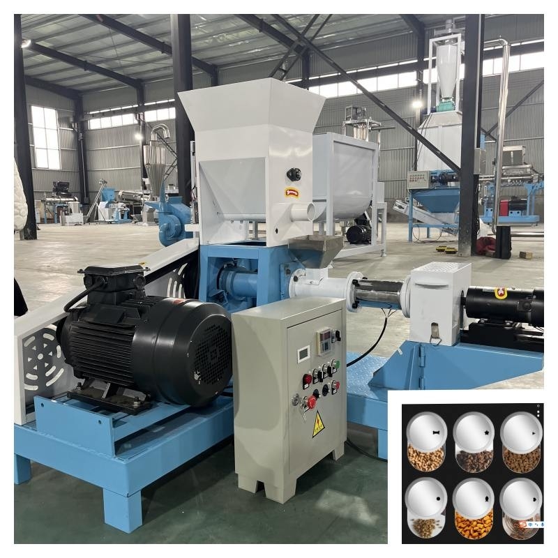 200-250kg/h Máy ép thức ăn cá loại khô điện với 6 khuôn