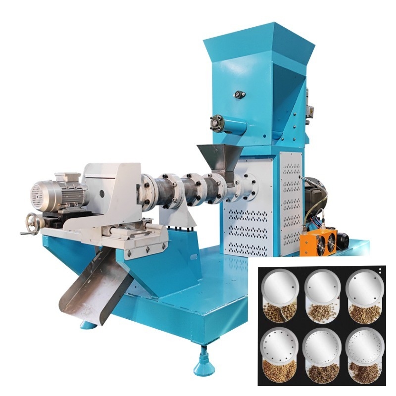 Máy đùn thức ăn cho cá nổi 500kg / H với máy đùn thức ăn cho vật nuôi dạng viên 1-12mm với CE