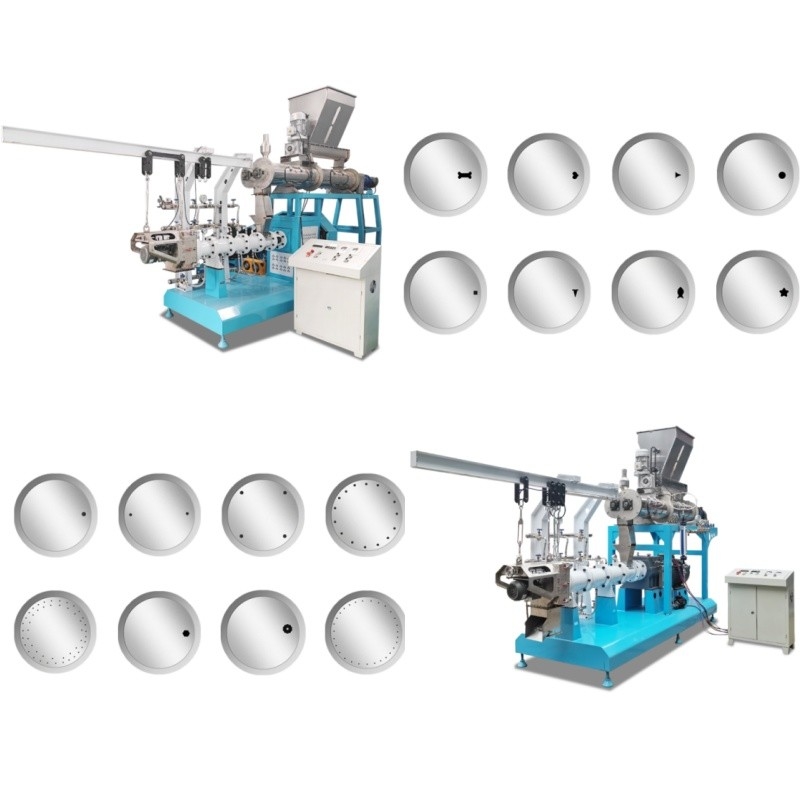 Máy làm thức ăn viên cho cá nổi OEM 0,8-12mm Máy đùn thức ăn cho chó cưng