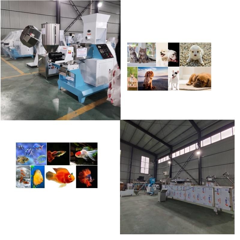 Dây chuyền sản xuất máy đùn thức ăn ép đùn tự động 50 kg / h đến 5000 kg / h
