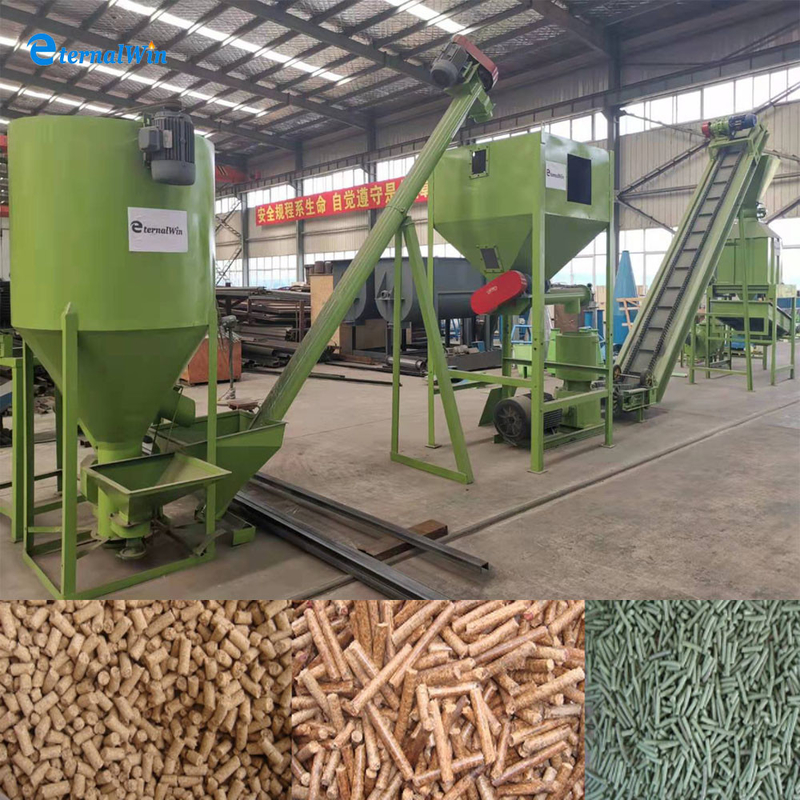 Dây chuyền sản xuất viên thức ăn chăn nuôi 1-10 T/H Máy làm viên thức ăn chăn nuôi gia cầm