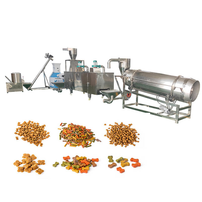 Dây chuyền sản xuất thức ăn cho chó 100-500Kg / H Dây chuyền sản xuất thức ăn cho chó bằng thép không gỉ
