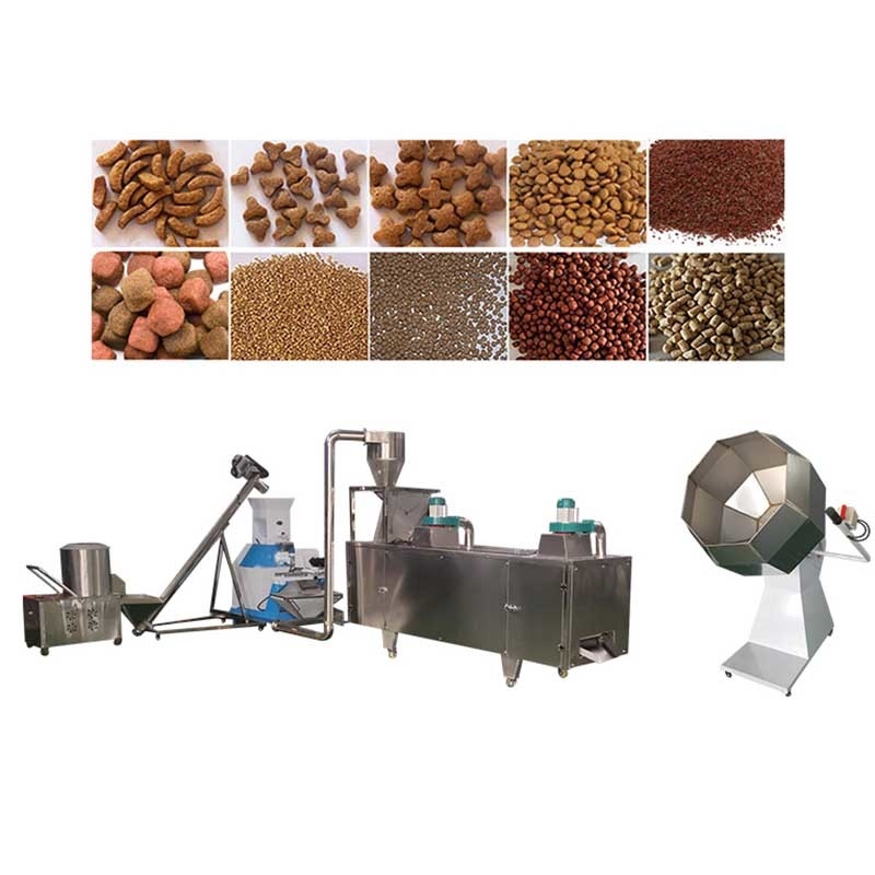 Dây chuyền sản xuất thức ăn cho chó 100-500Kg / H Dây chuyền sản xuất thức ăn cho chó bằng thép không gỉ