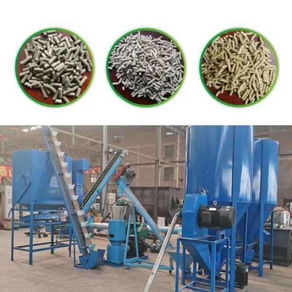 100-1200kg/H Máy ép viên thức ăn chăn nuôi Trang trại Flat Die Pellet Mill Thức ăn cho chó