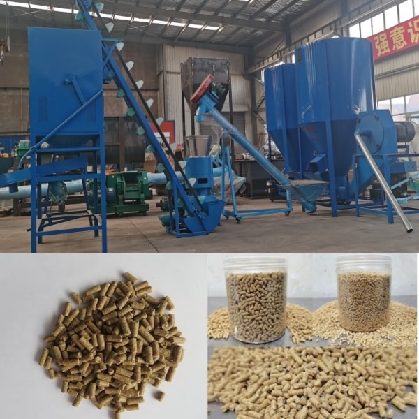 100-1200kg/H Máy ép viên thức ăn chăn nuôi Trang trại Flat Die Pellet Mill Thức ăn cho chó