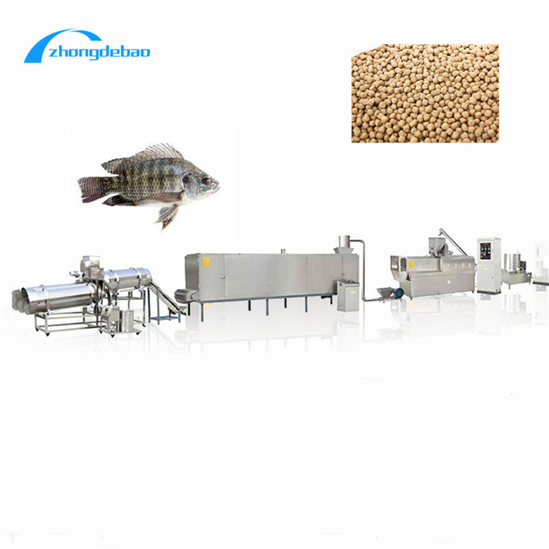 Dây chuyền sản xuất thức ăn cho cá nổi 500kg / H Máy đùn thức ăn cho cá cảnh CE
