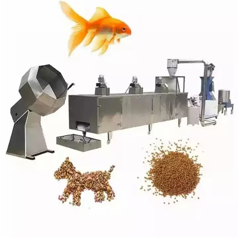 Dây chuyền sản xuất thức ăn cho cá nổi 500kg / H Máy đùn thức ăn cho cá cảnh CE