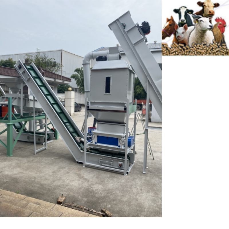 Dây chuyền sản xuất viên thức ăn chăn nuôi 500kg / H Vòng chết Thức ăn gia cầm Máy nghiền thức ăn chăn nuôi