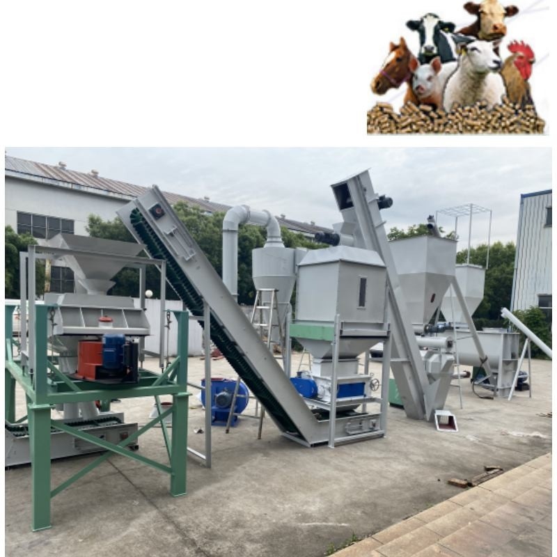 Dây chuyền sản xuất viên thức ăn chăn nuôi 500kg / H Vòng chết Thức ăn gia cầm Máy nghiền thức ăn chăn nuôi