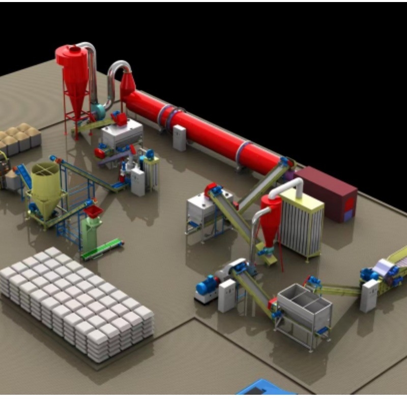 Máy nghiền viên trấu dọc Máy nghiền viên vòng sinh khối 5Ton / H với máy đóng gói