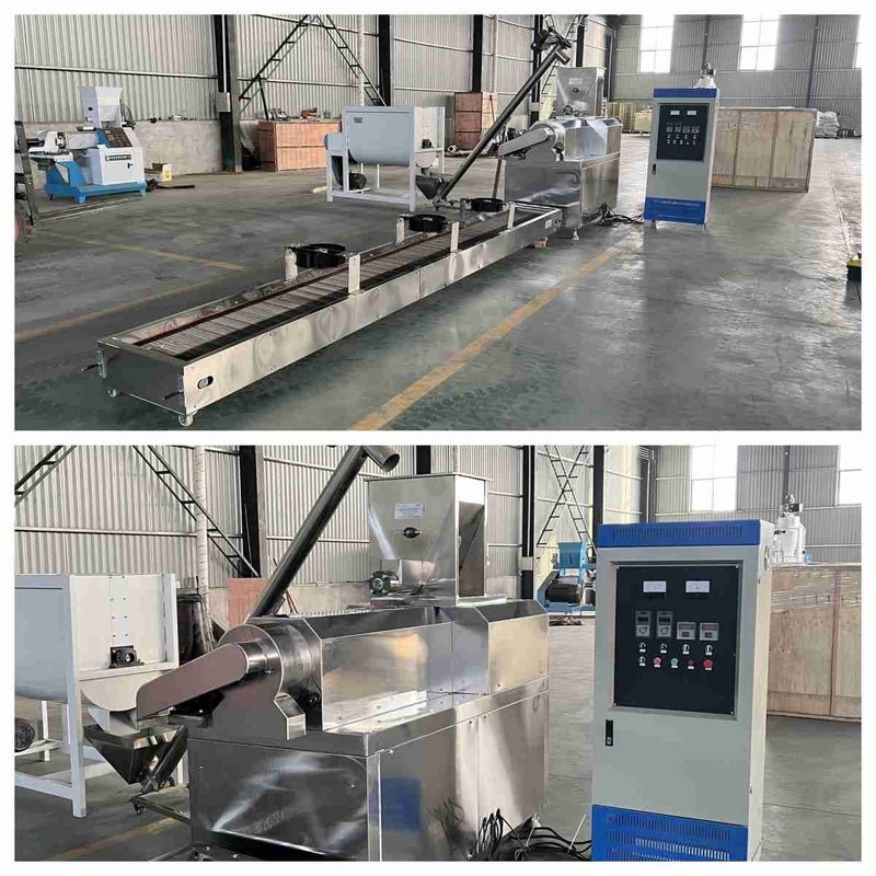 Dây chuyền sản xuất bột cá nhỏ 200-300kg / H Máy đùn cá chó mèo