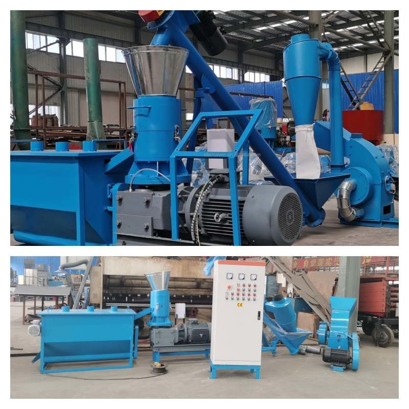 Máy ép viên gỗ phẳng 80-1200kg / H Máy nghiền viên gỗ 2,5-6mm Đốt gỗ