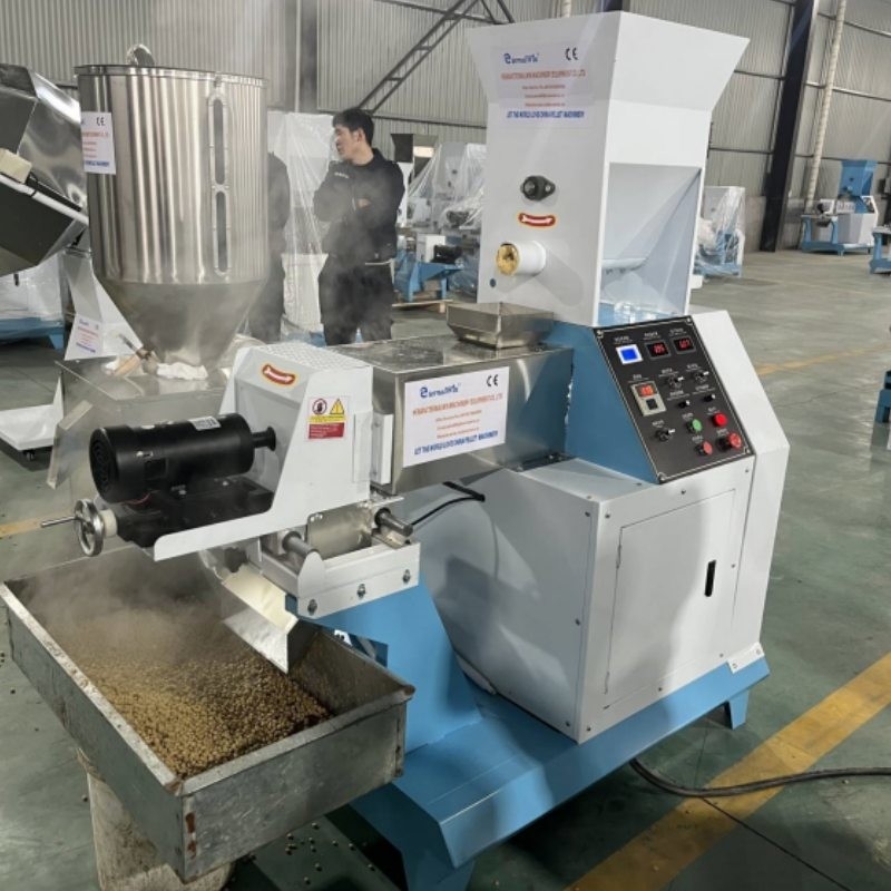 Máy đùn thức ăn cho cá loại khô tự động Máy đùn thức ăn cho vật nuôi Máy nghiền thức ăn cho cá nổi
