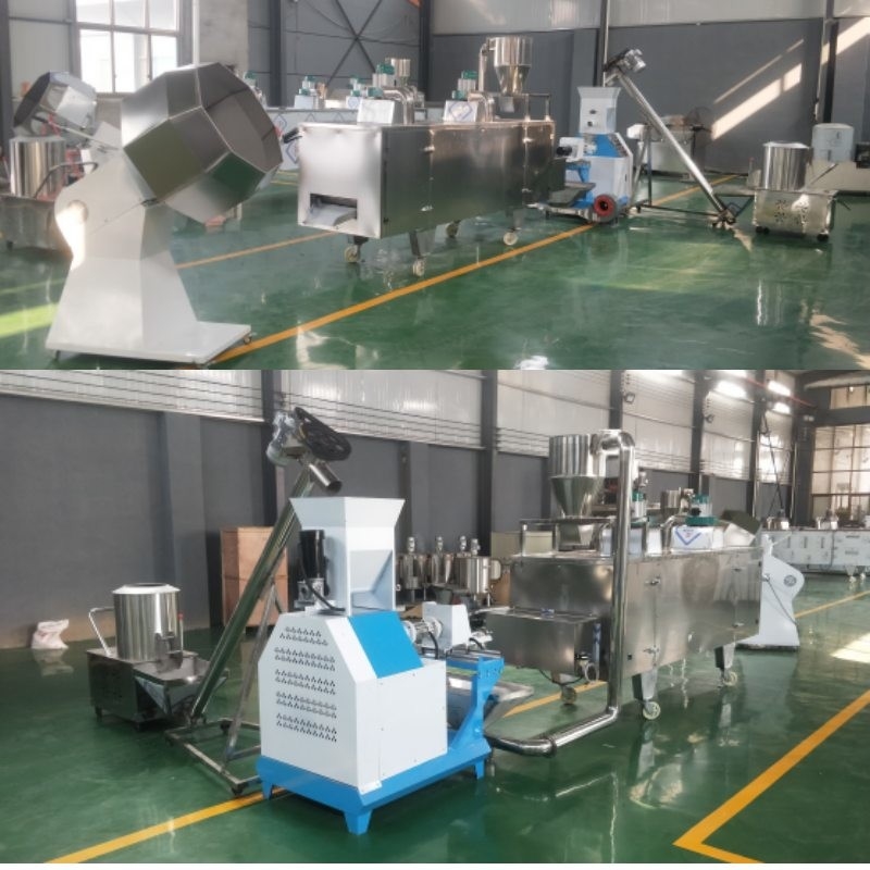 Máy đùn thức ăn cho cá loại khô tự động Máy đùn thức ăn cho vật nuôi Máy nghiền thức ăn cho cá nổi