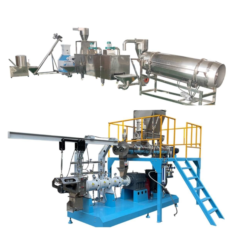 Dây chuyền sản xuất thức ăn cho cá nổi 500-600kg Dây chuyền sản xuất thức ăn cho vật nuôi ướt 10 mm