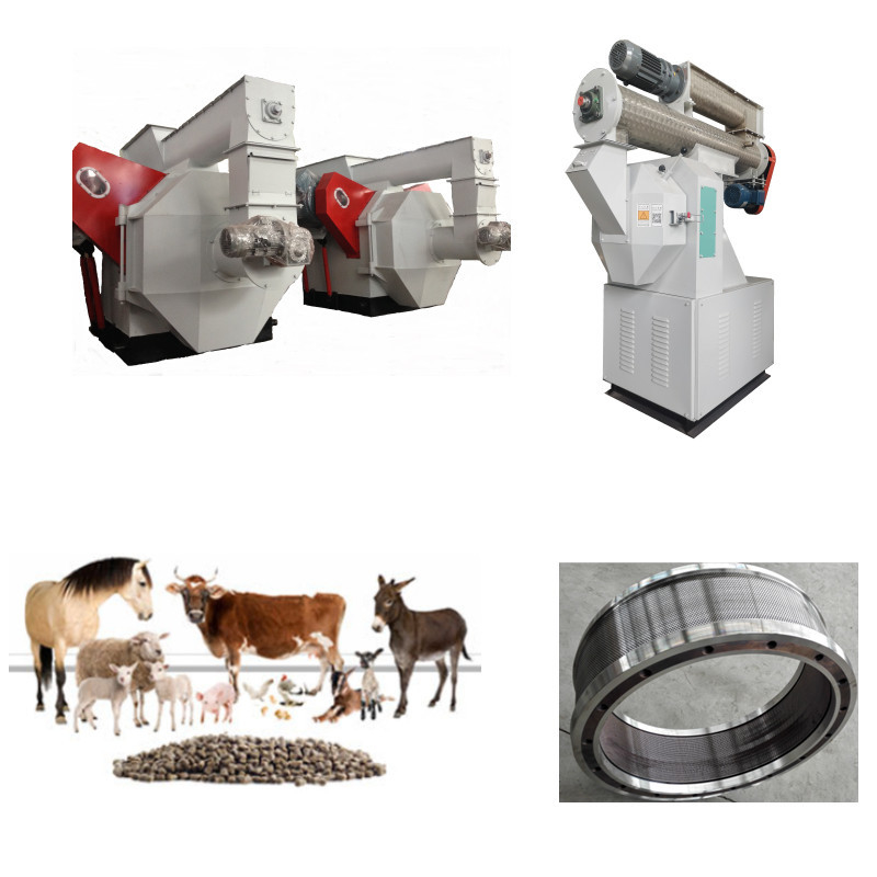 Dòng sản xuất hạt thức ăn hiệu quả cao Clean Crush Mix Granulate Cool Screen Pack