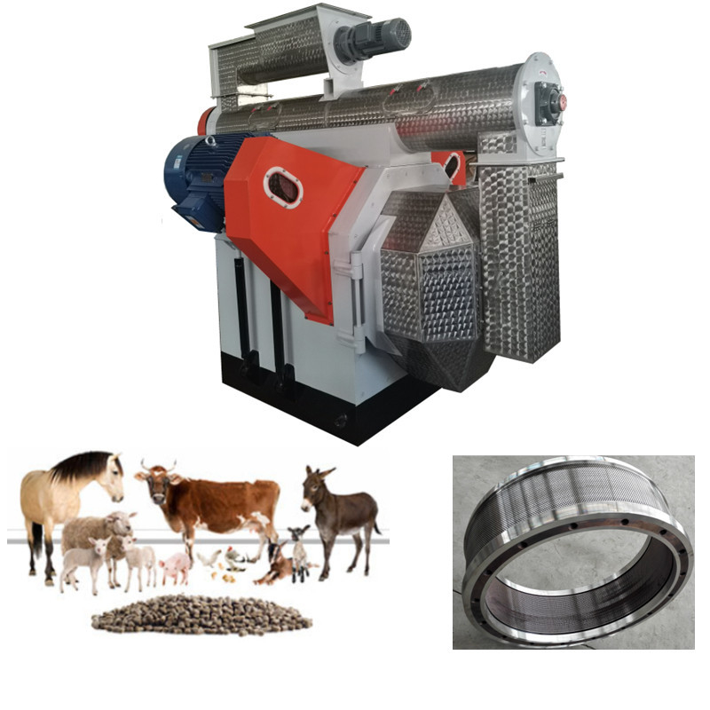 Dòng sản xuất hạt thức ăn hiệu quả cao Chất hỗn hợp nghiền sạch Granulate Cool Screen & Pack
