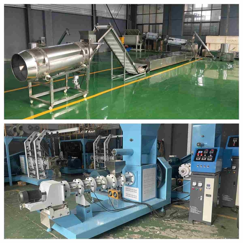 Máy đùn thức ăn cho cá loại khô bằng thép carbon Máy đùn thức ăn cho chó trục vít đơn