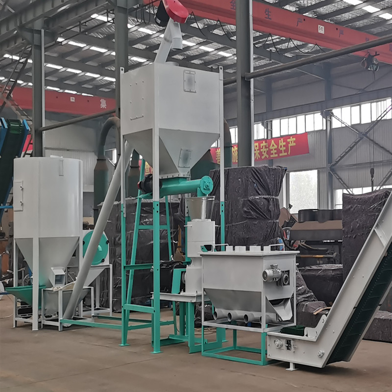 SGS dây chuyền sản xuất hạt thức ăn động vật 500-1000kg/h 17*5*5,5m