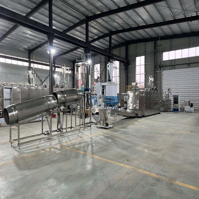Dòng sản xuất thức ăn cho cá voi và dây chuyền sản xuất máy ép thức ăn nổi trang trí