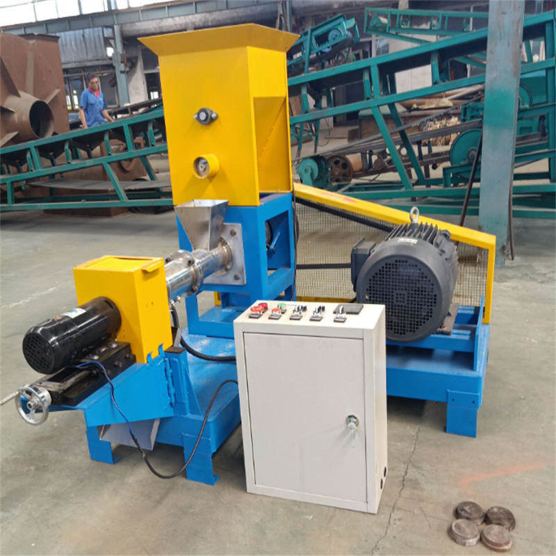 Đơn giản Khô Tyde cá thức ăn Extruder nổi cá thức ăn viên 60-80 kg / giờ làm viên