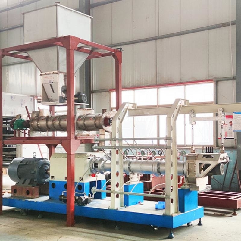 Máy đẩy thức ăn nổi hoàn toàn tự động Đường dây sản xuất thức ăn cá nổi 5.5KW